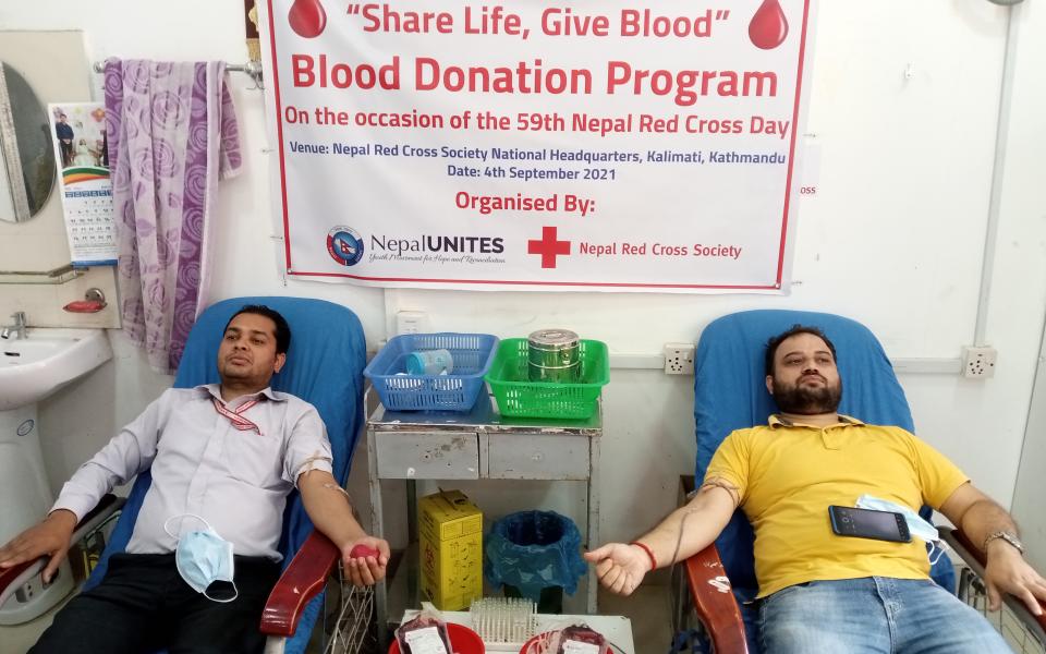 Blood Donation Program Organized Jointly By Nepal Unites And Nepal Red ...